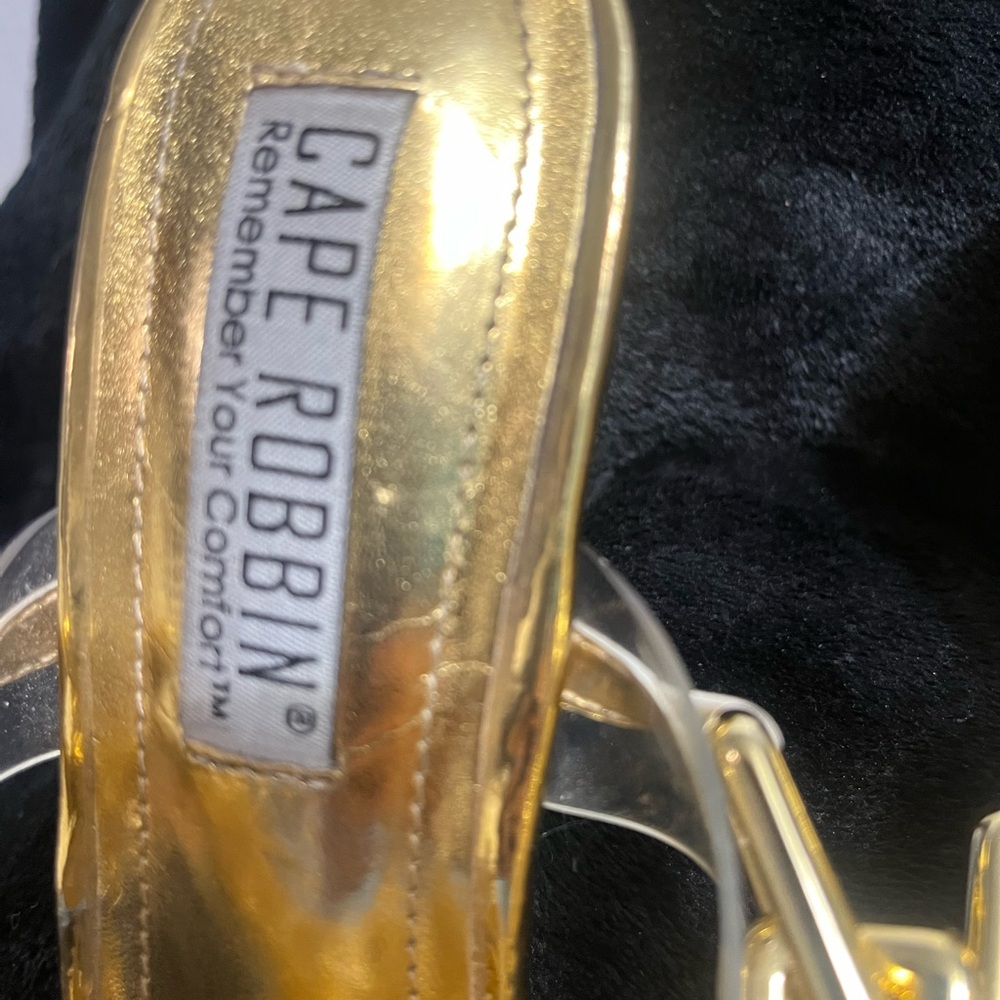Cape Robbin Gold Chain Stiletto Heels - Picture 7 of 16